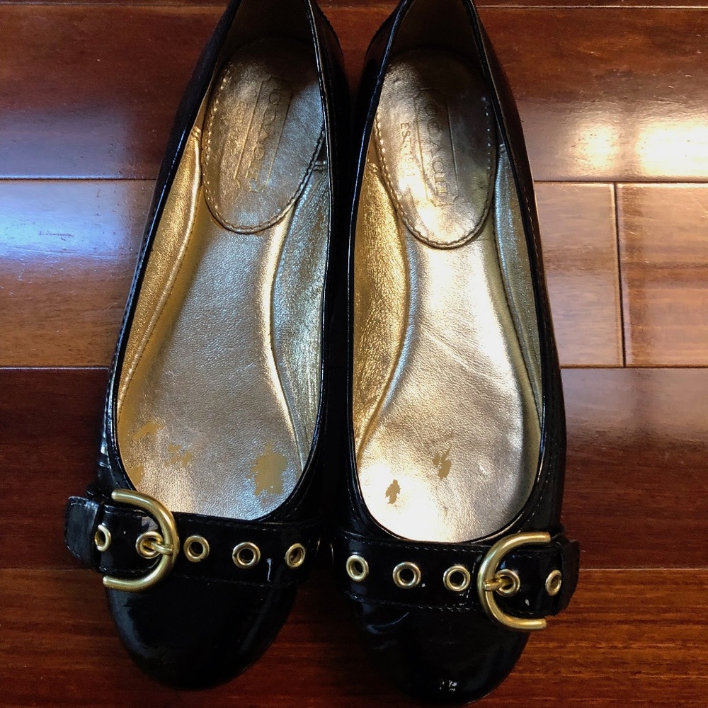 Coach Ballet Flats Patent Leather